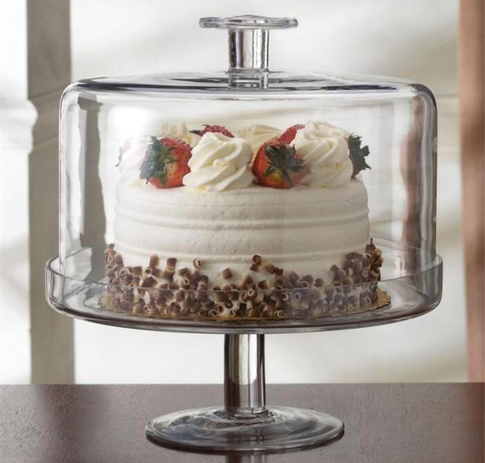 What to decorate a cake stand with dome