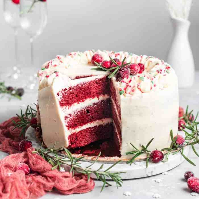 What do you decorate red velvet cake with