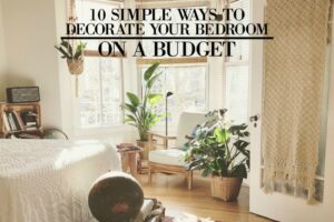 How to decorate a bedroom in cheap