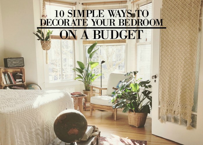 How to decorate a bedroom in cheap