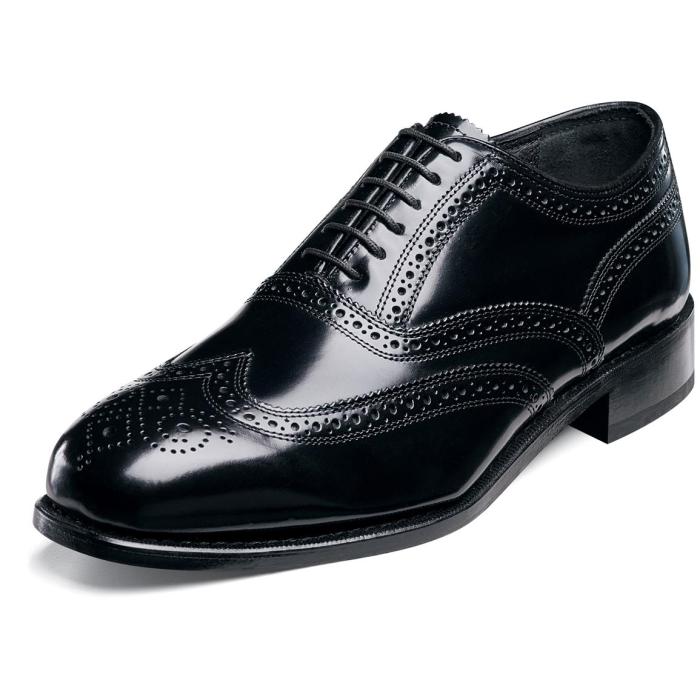 Wingtip dress shoes for men