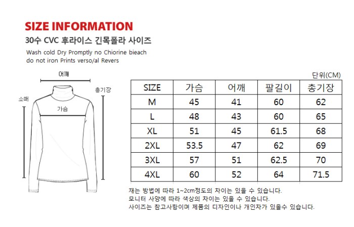 Size men chart tops guides