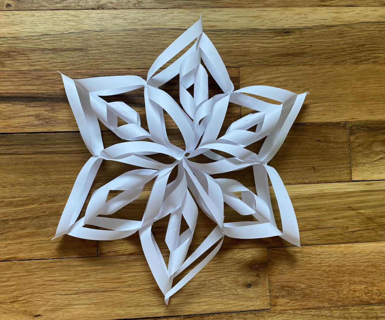 How to make honeycomb snowflakes paper decoration