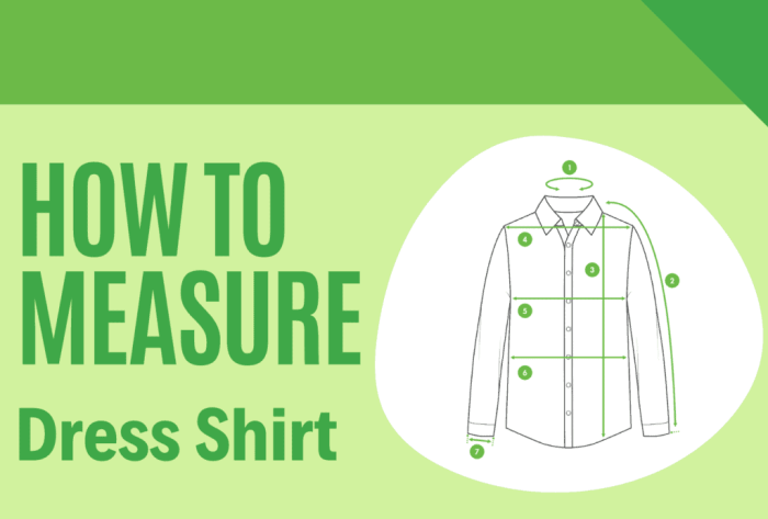 Measure for mens dress shirt