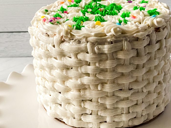 How to make basket cake decoration