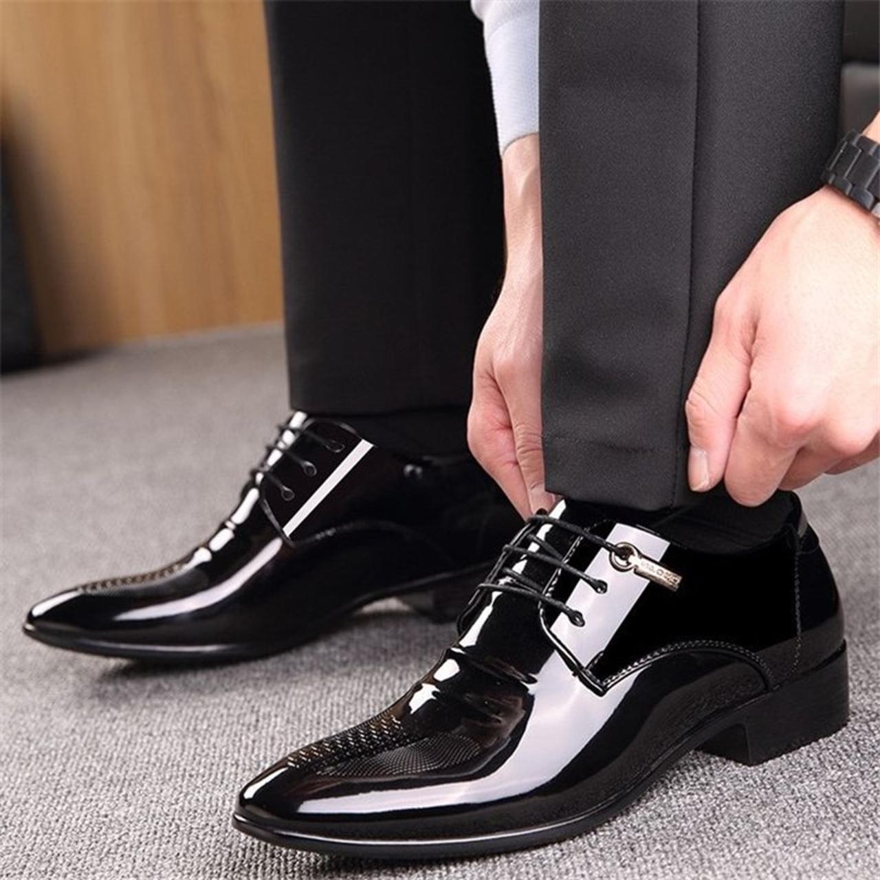 Nice black dress shoes for men