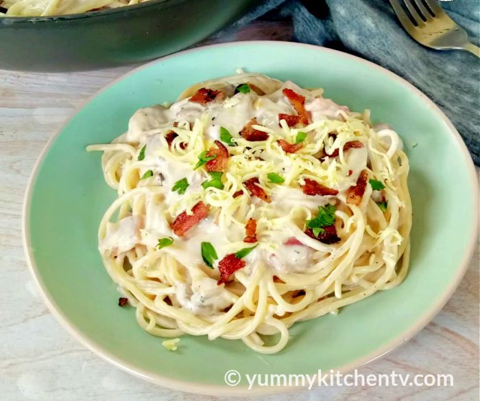 How to cook tuna carbonara filipino style