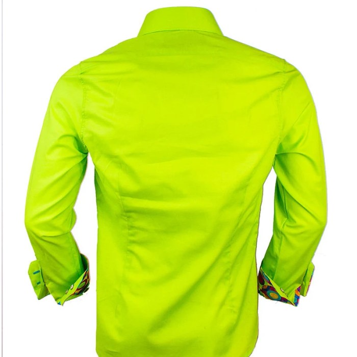 Mens lime green dress shirt