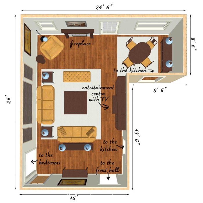 How to decorate a l shape room