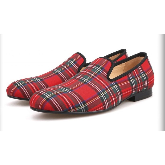 Mens plaid dress shoes