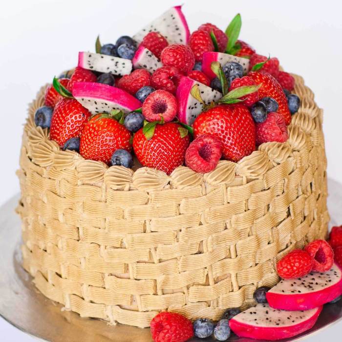 How to make basket cake decoration